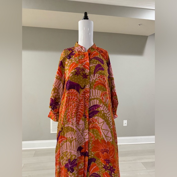 $260 FARM RIO
Print Tassel Midi Dress size xs - Picture 8 of 12